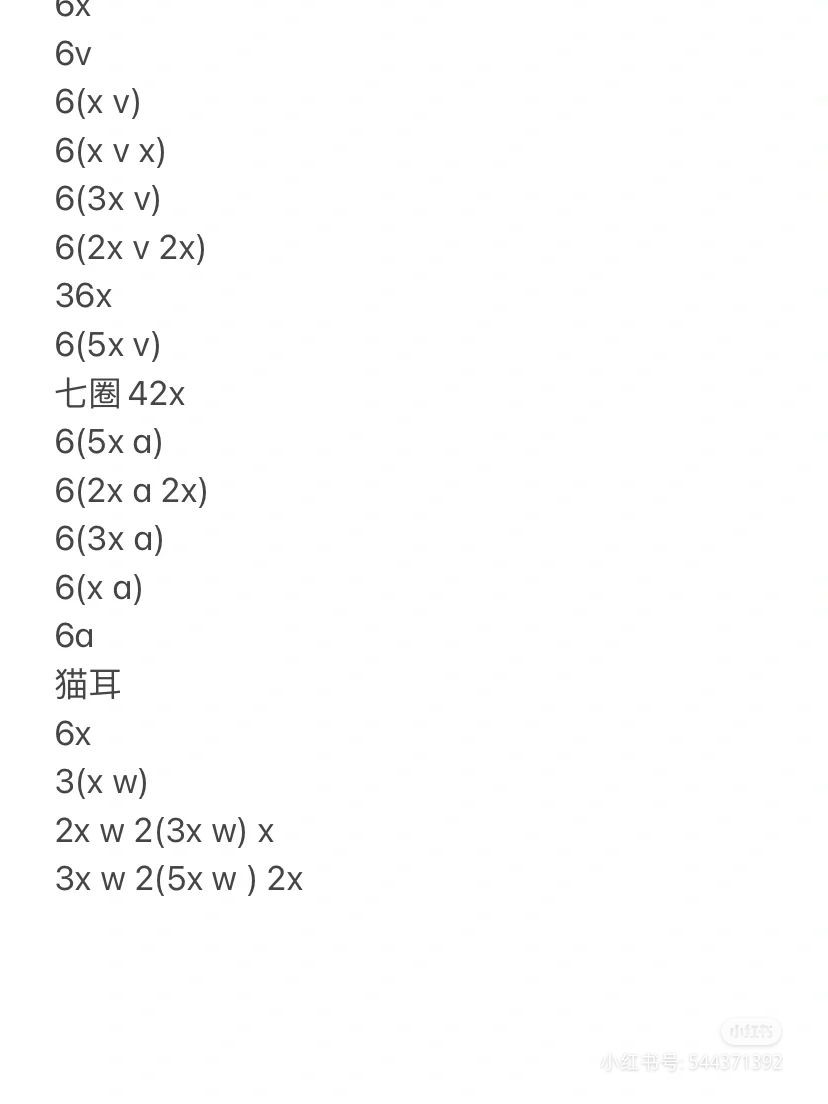 Crochet Pattern Chart for Green-Haired Amigurumi Doll Head and Hair
