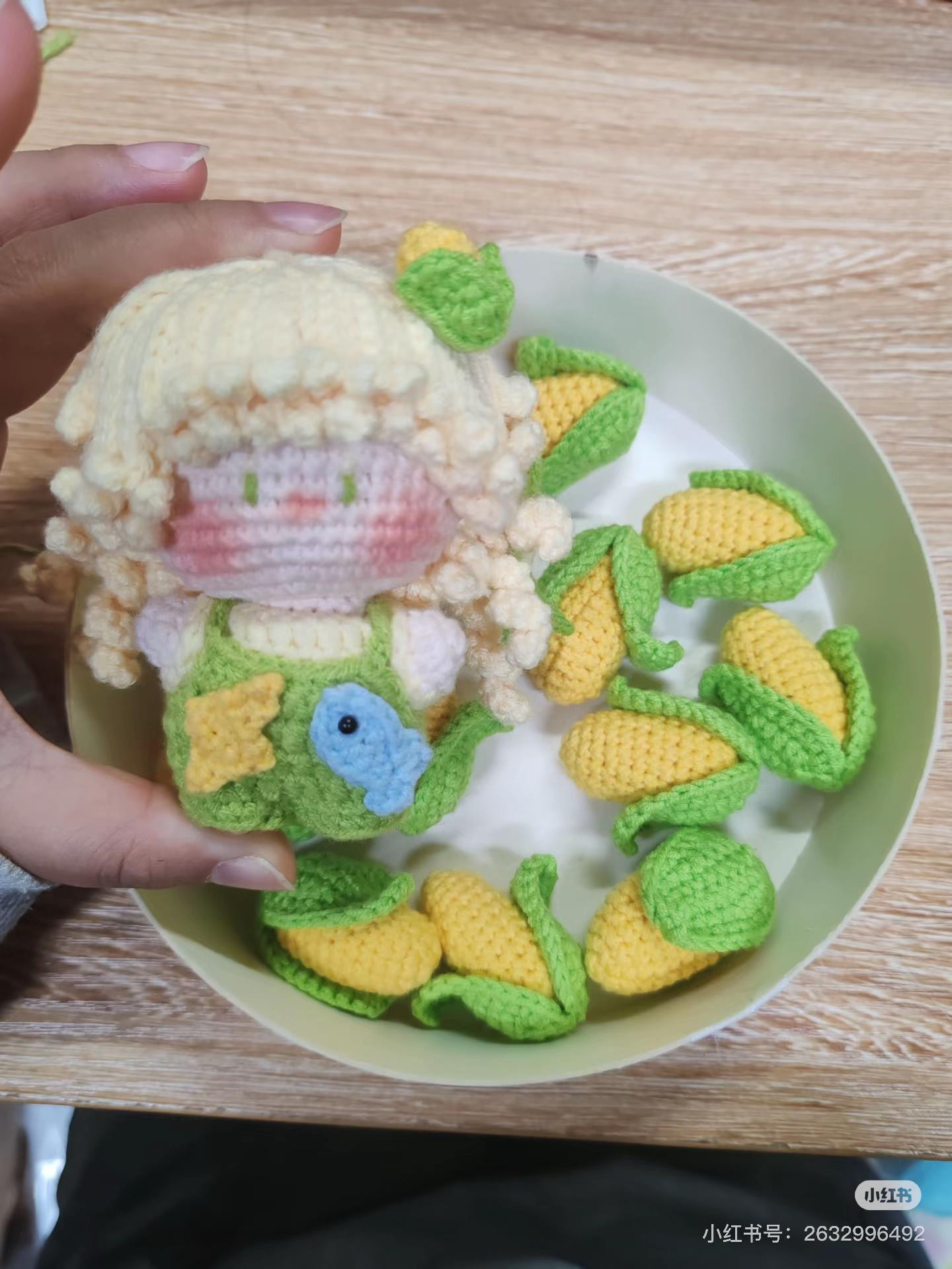 Crochet Pattern: Cute Amigurumi Girl with Corn Theme