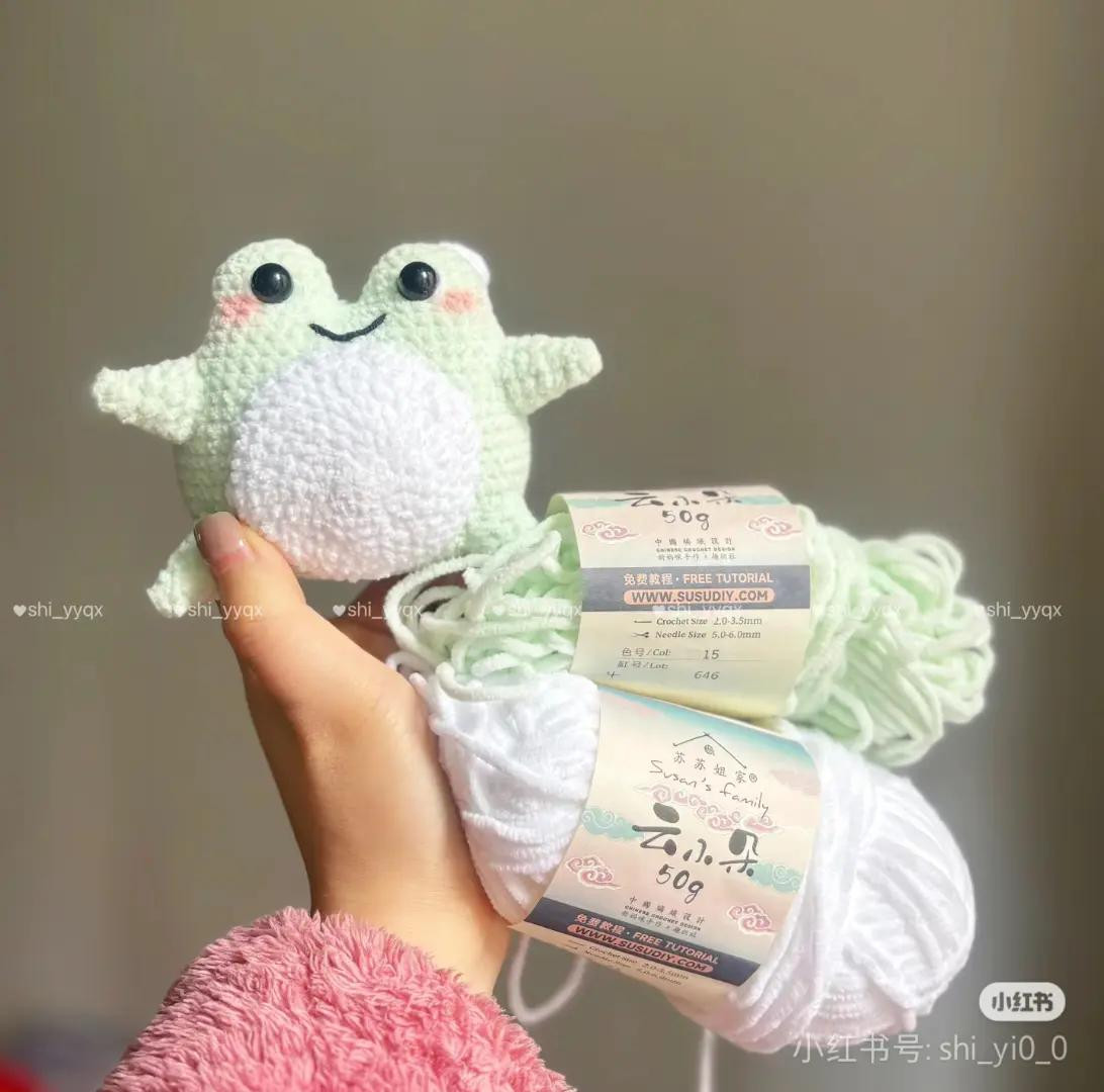 Crochet Pattern: Cute Angel Frog Amigurumi Tutorial Chart