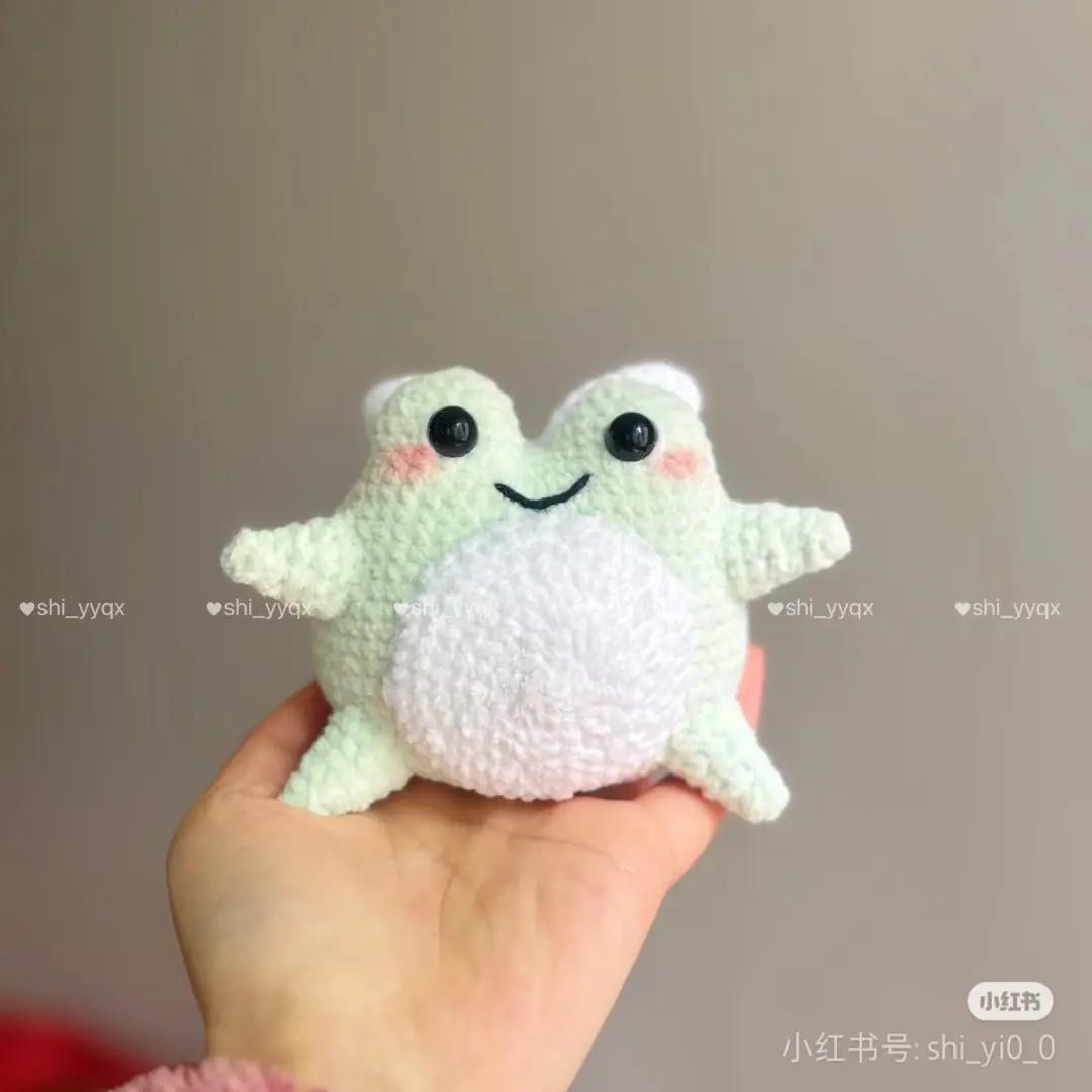 Crochet Pattern: Cute Angel Frog Amigurumi Tutorial Chart