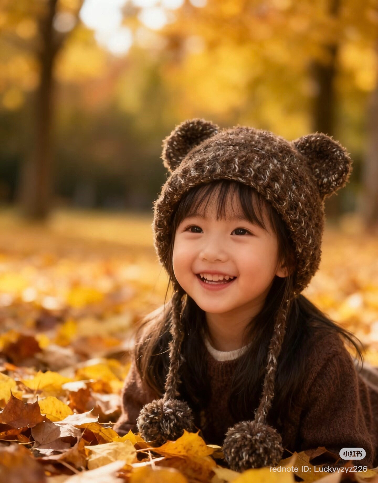 Crochet Pattern: Cute Brown Bear Earmuff Hat for Kids