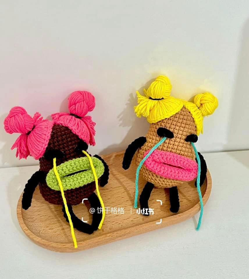 Crochet Pattern: Cute Crying Monster Amigurumi Doll