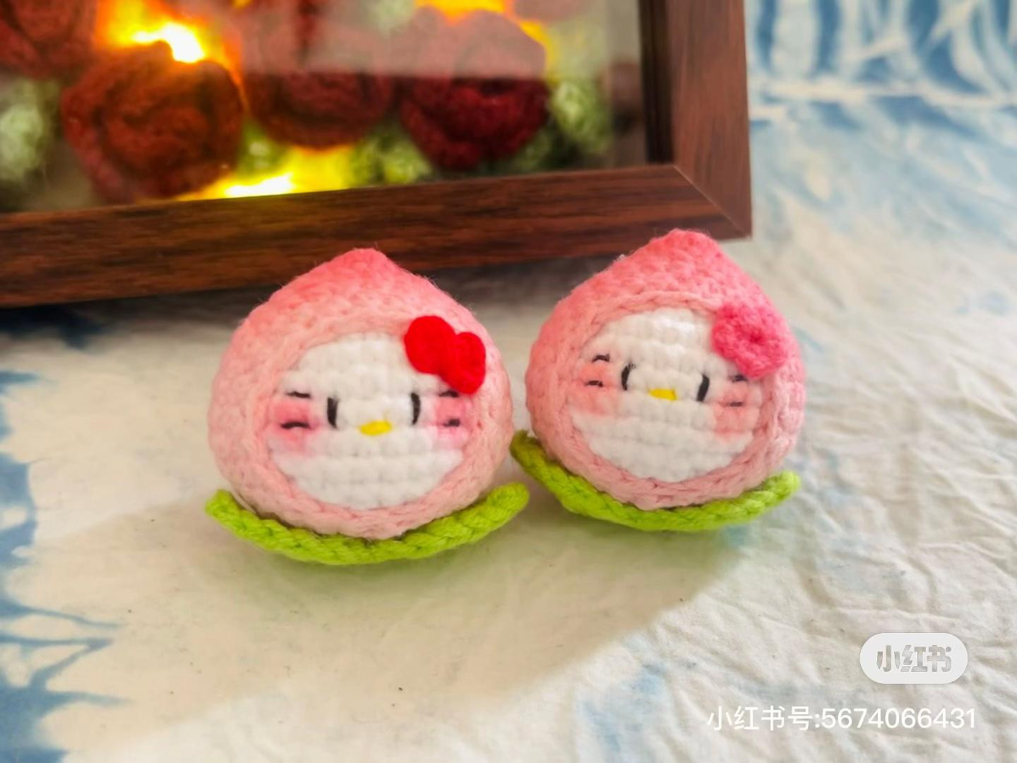 Crochet Pattern: Cute Peach Kitty Amigurumi Doll