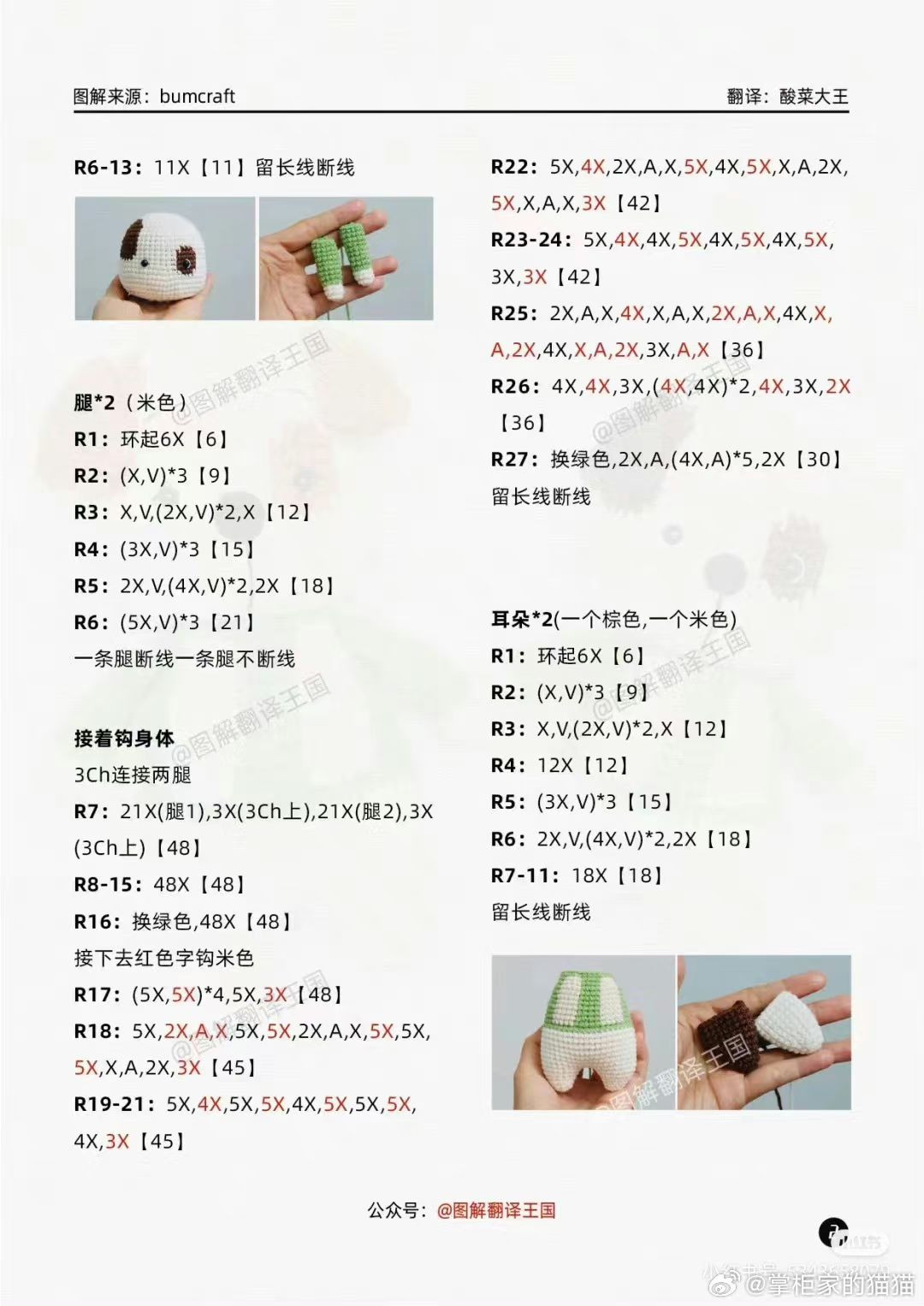 Crochet Pattern: Cute Puppy Dog with Green Sweater