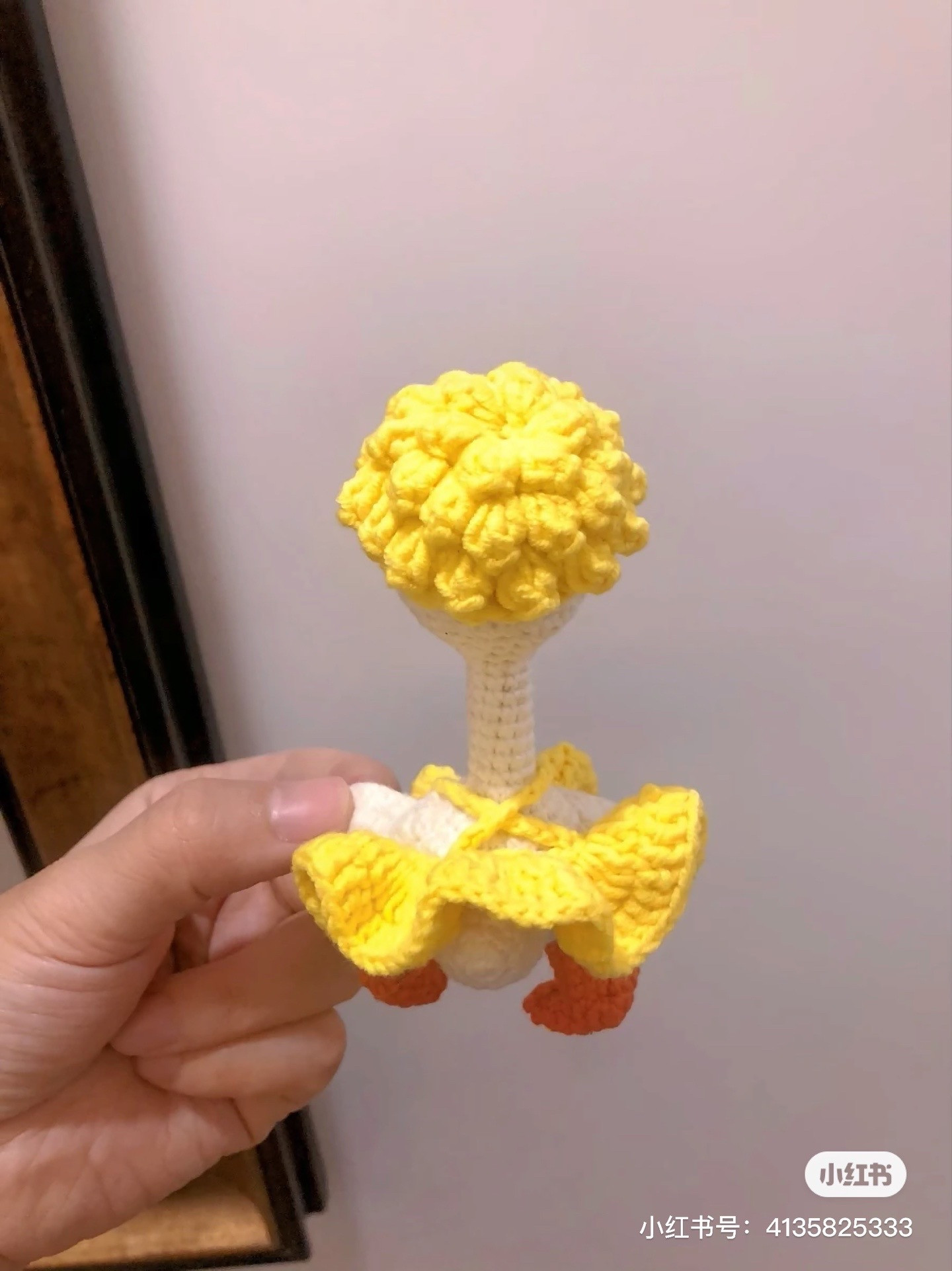 Crochet Pattern: Cute Yellow Chicken Doll with Wig and Dress