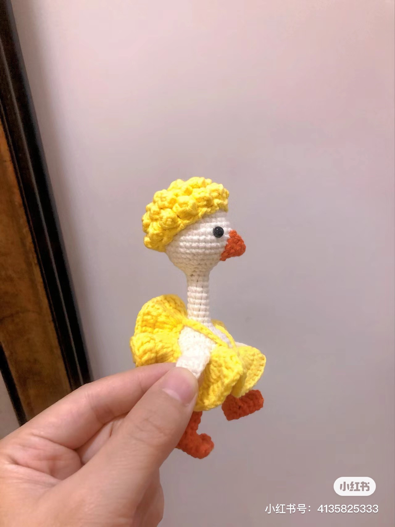Crochet Pattern: Cute Yellow Chicken Doll with Wig and Dress