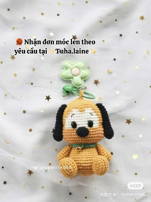 Crochet Pattern: Cute Yellow Puppy Amigurumi Doll