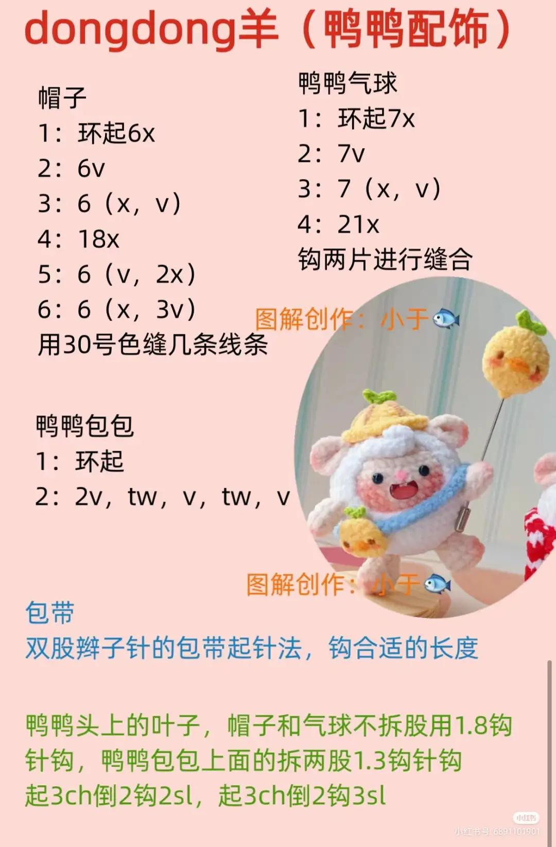 Crochet Pattern: Dongdong Sheep Amigurumi Tutorial