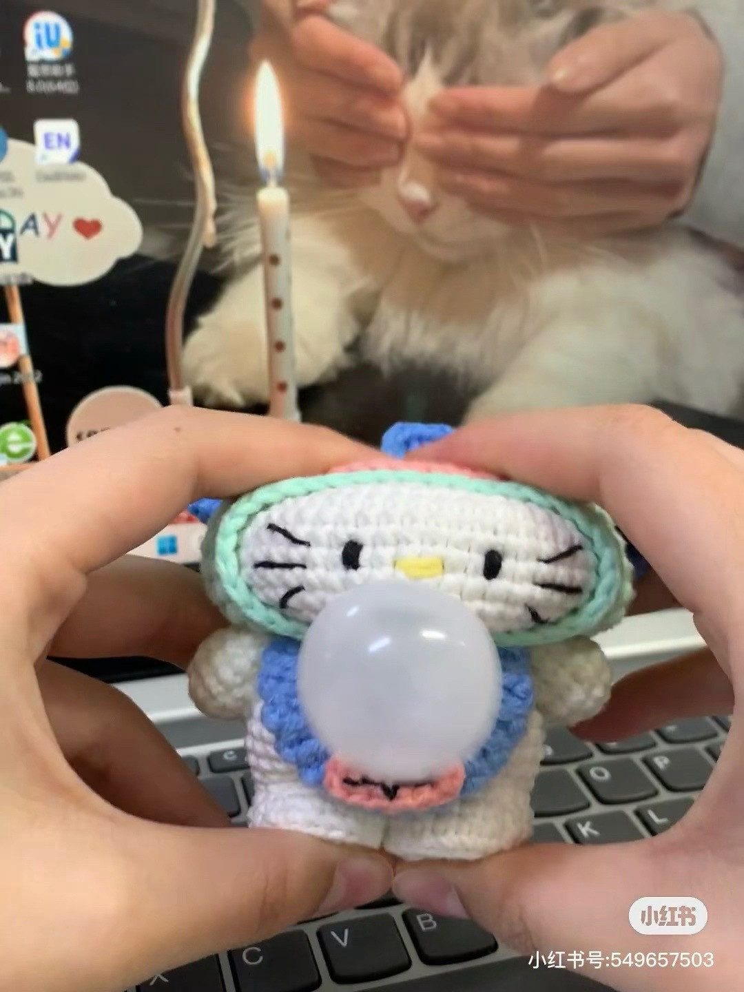 Crochet Pattern: Fat Head Fish Kitty Doll with Squirtle Hood