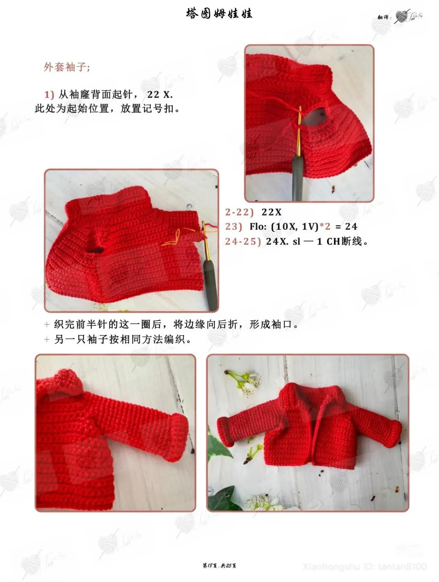 Crochet Pattern for Amigurumi Doll Head, Arms and Legs