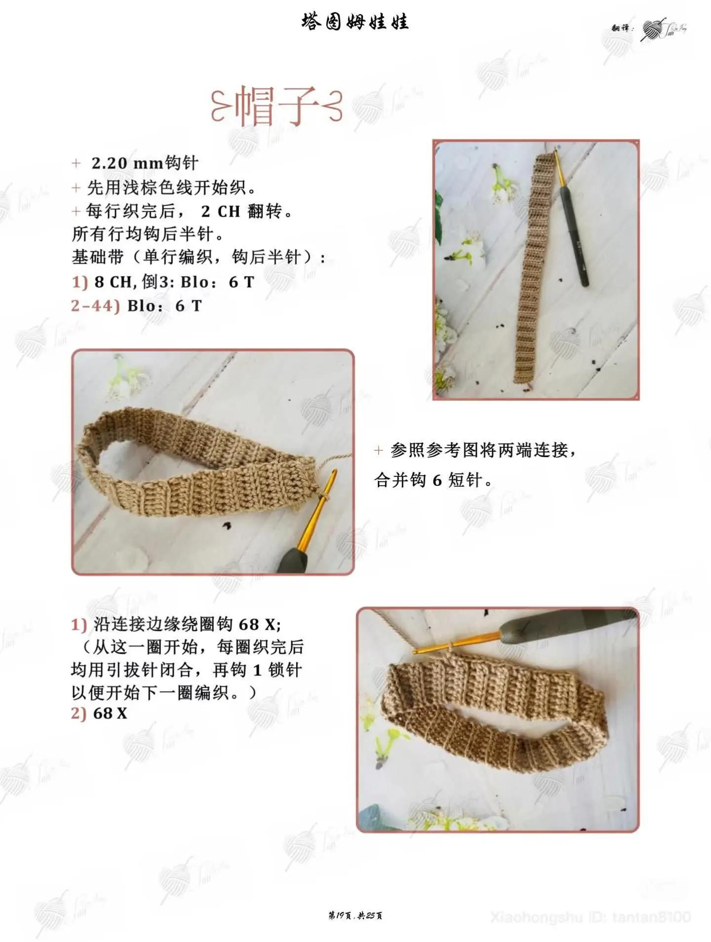 Crochet Pattern for Amigurumi Doll Head, Arms and Legs