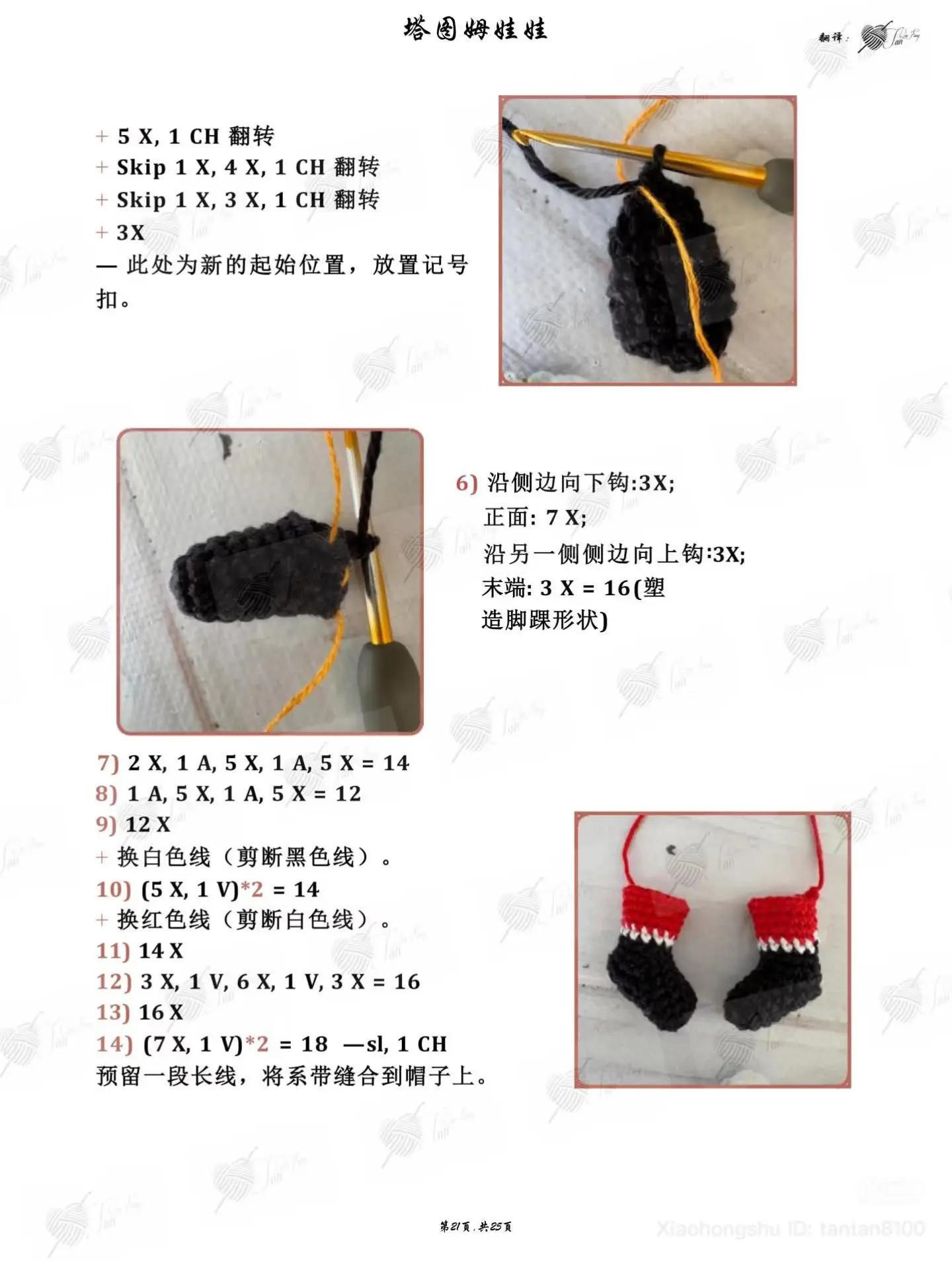 Crochet Pattern for Amigurumi Doll Head, Arms and Legs