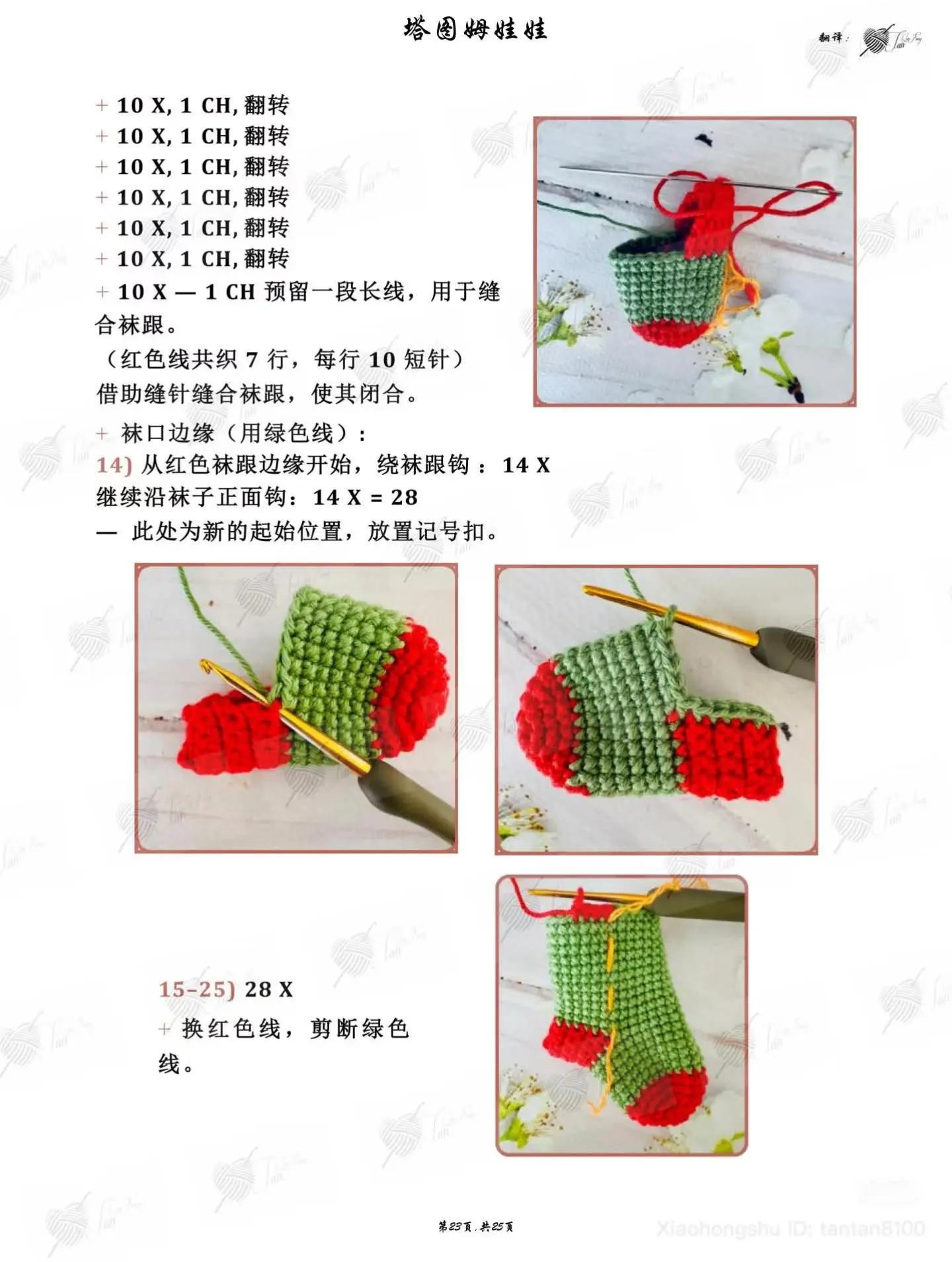 Crochet Pattern for Amigurumi Doll Head, Arms and Legs