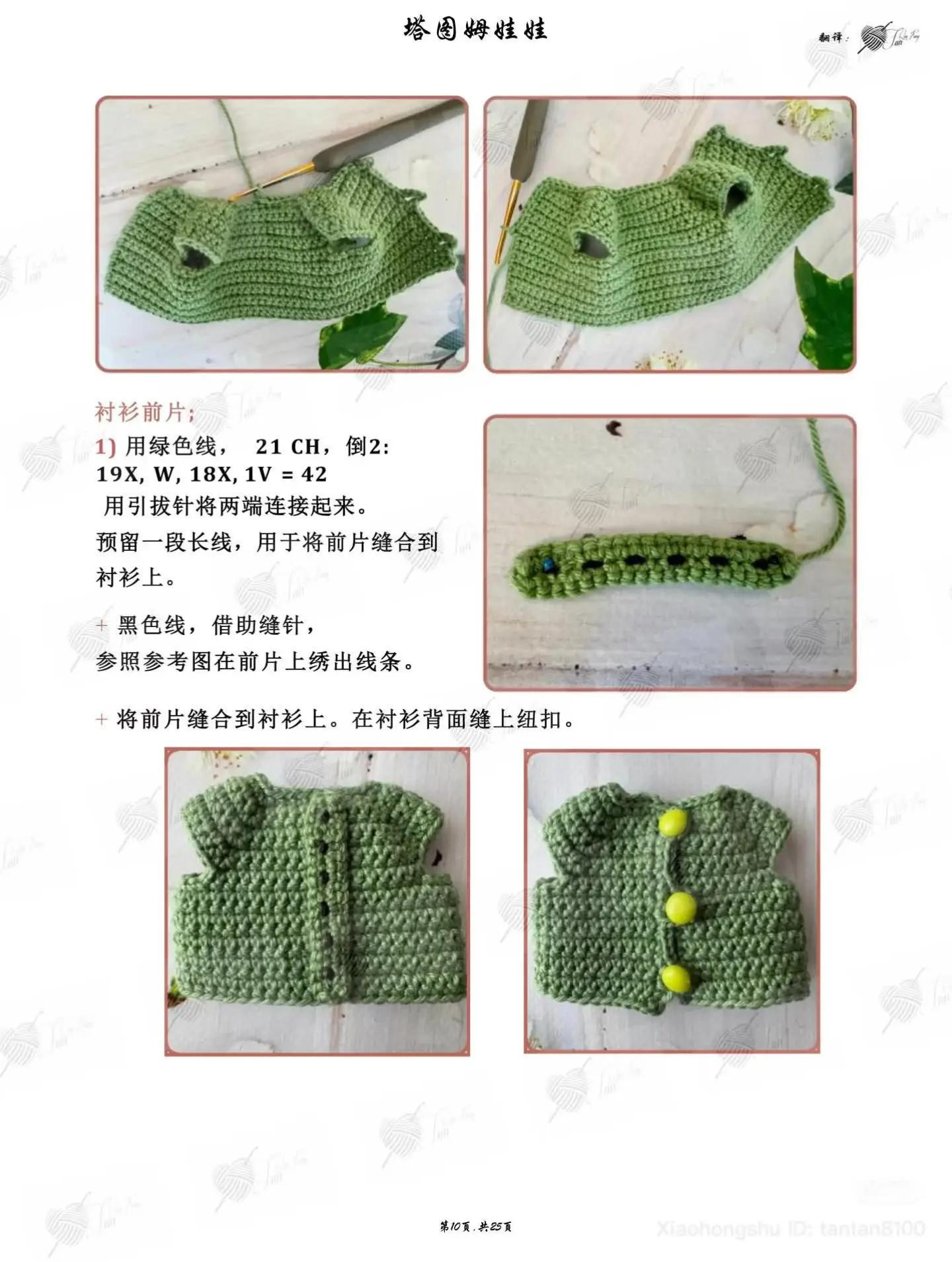 Crochet Pattern for Amigurumi Doll Head, Arms and Legs