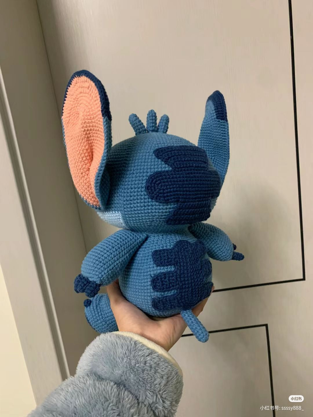 Crochet Pattern for Big Blue Stitch Doll