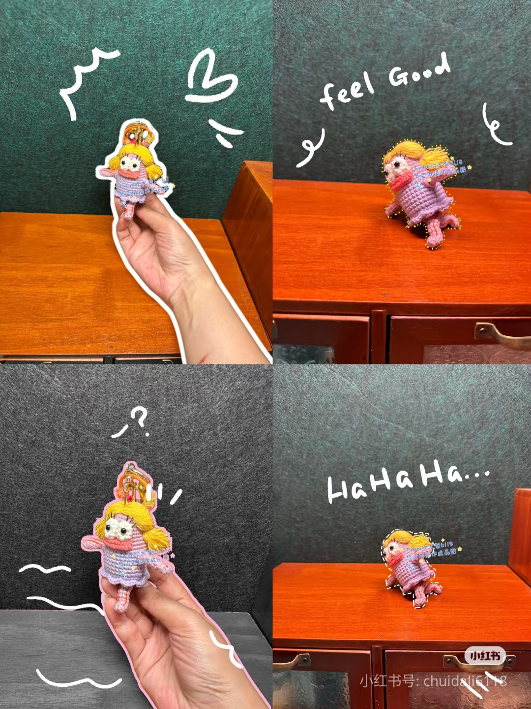 Crochet Pattern for Bikini Bottom Resident Ugly Fish with Pigtails