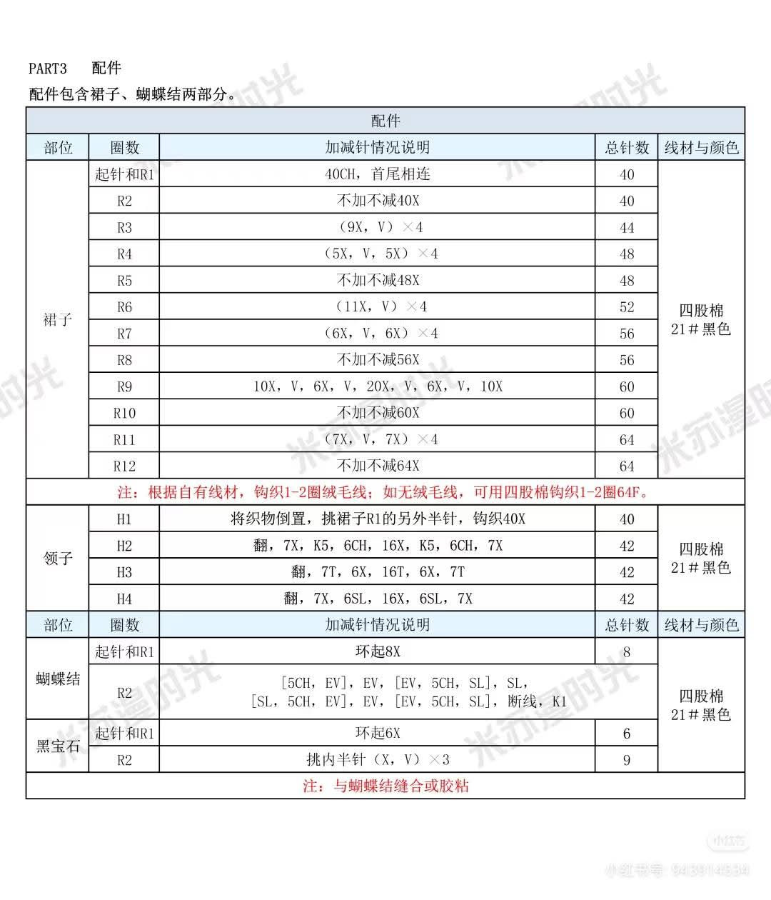 Crochet Pattern for Brown Cat Doll in Black Dress