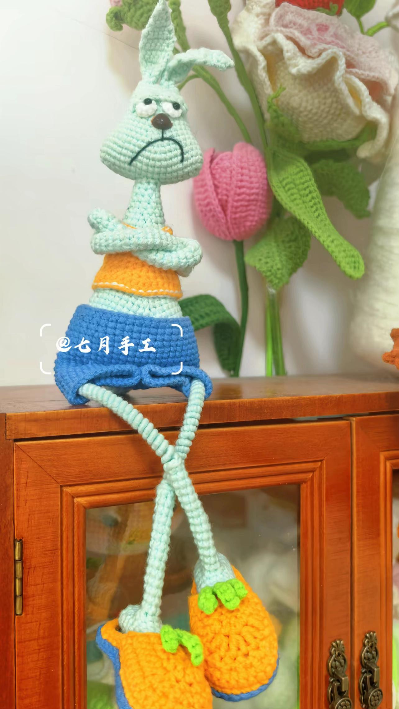 Crochet Pattern for Carrot Slippers and Ears