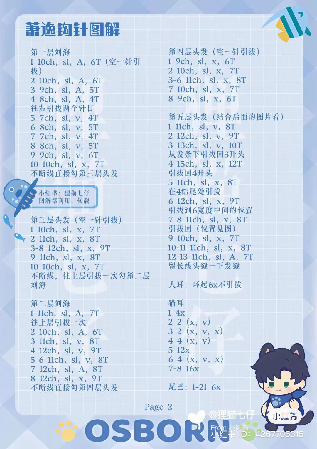 Crochet Pattern for Charlie Su Lion Boy Doll with Grey Hair