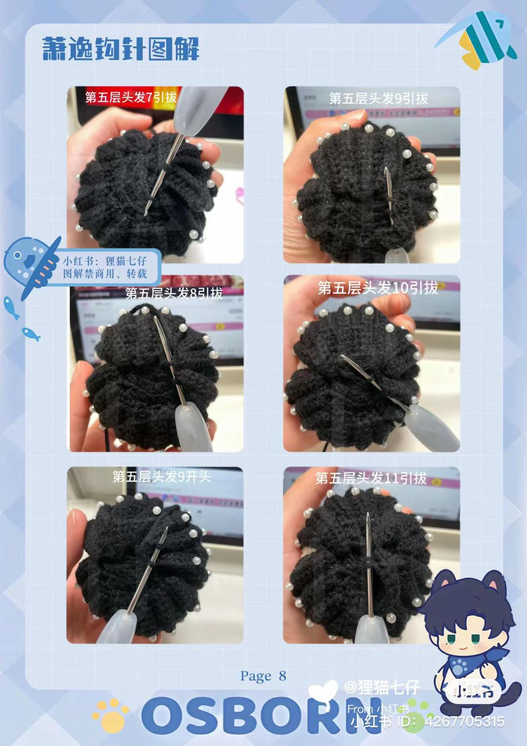 Crochet Pattern for Charlie Su Lion Boy Doll with Grey Hair