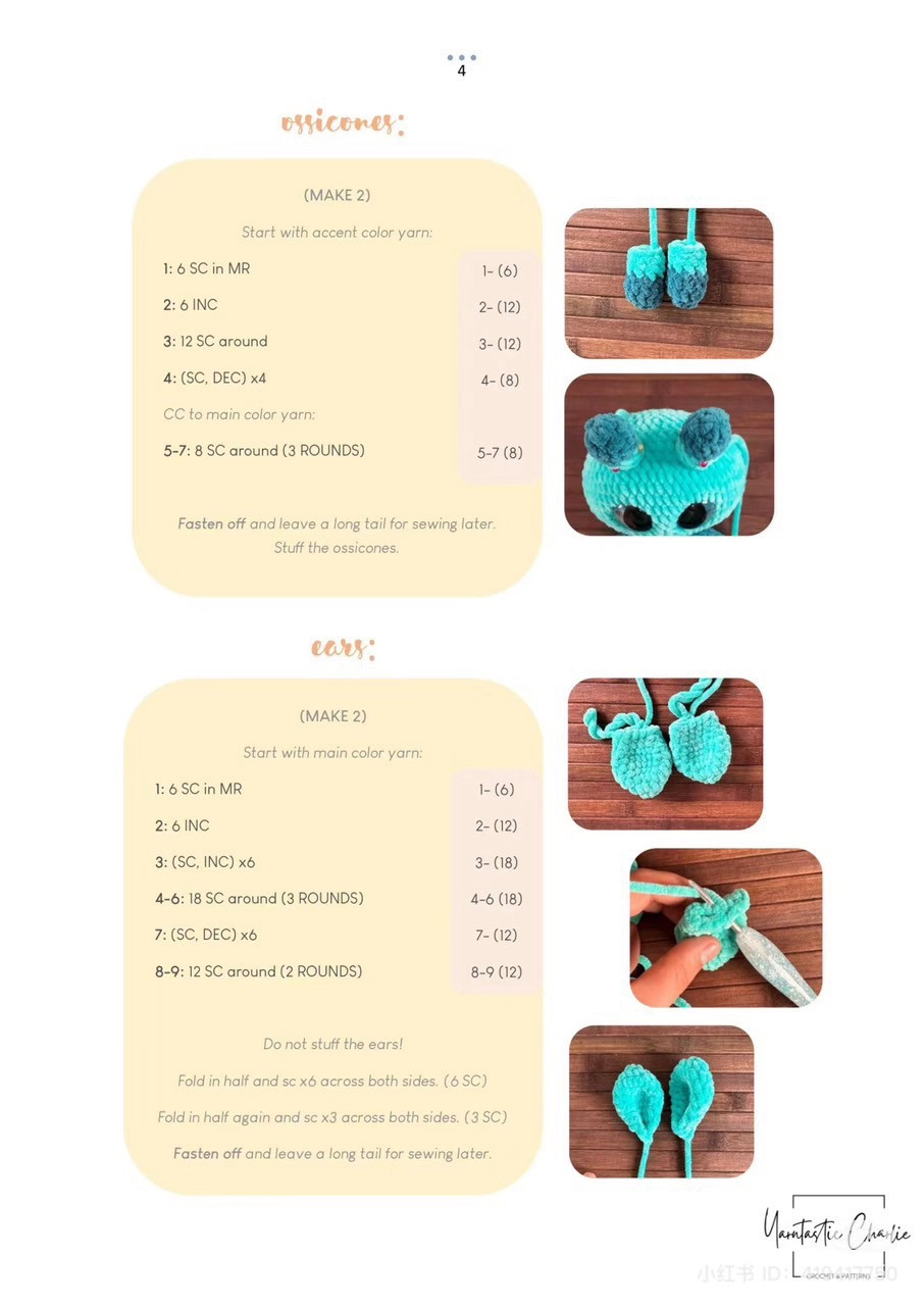 Crochet Pattern for Colorful Giraffe Amigurumi with Swimsuit and Floatie