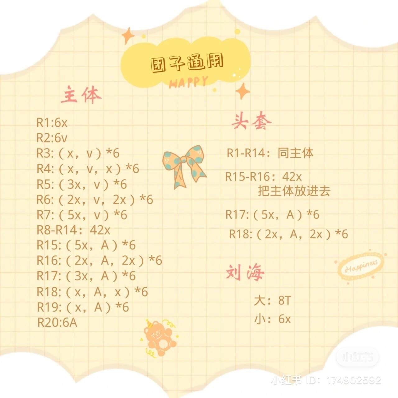 Crochet Pattern for Creamy Little Strawberry and Minnie Mouse Amigurumi Dolls