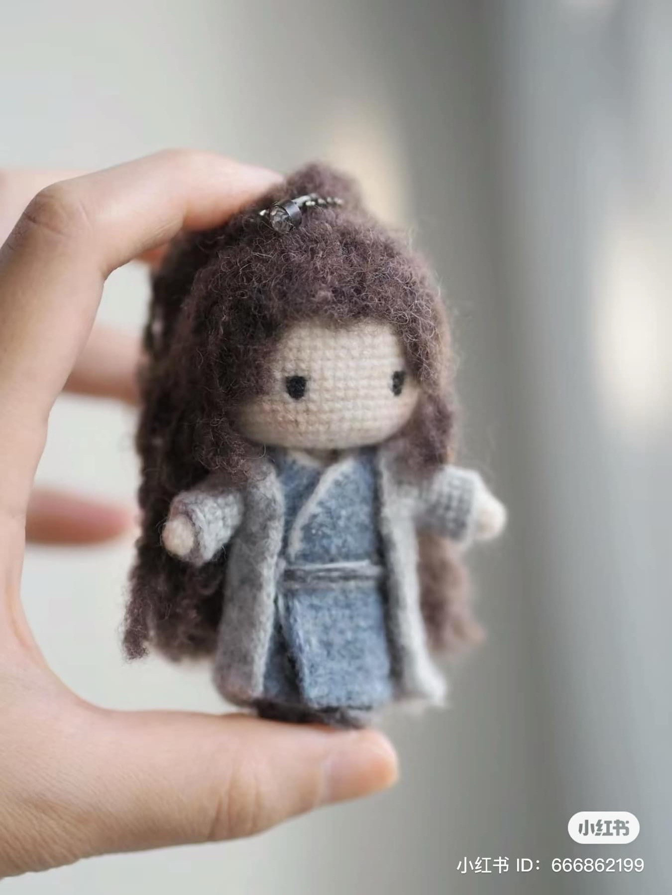 Crochet Pattern for Cute Amigurumi Boy with Purple Vest