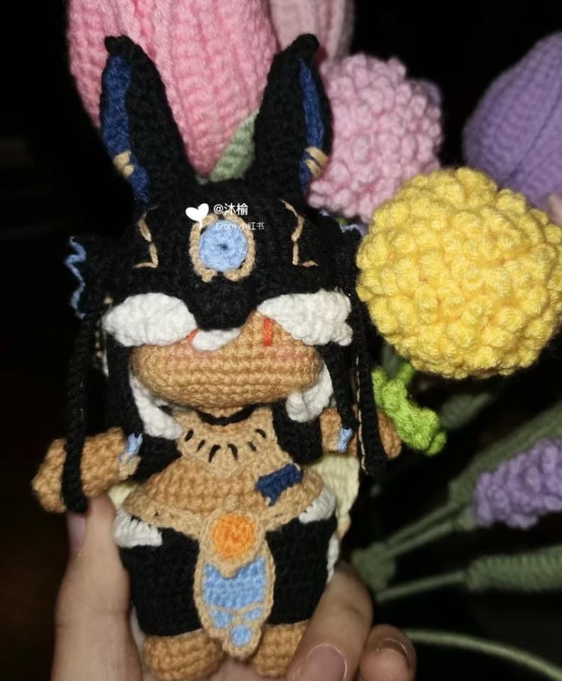 Crochet Pattern for Cute Amigurumi Boy with Purple Vest