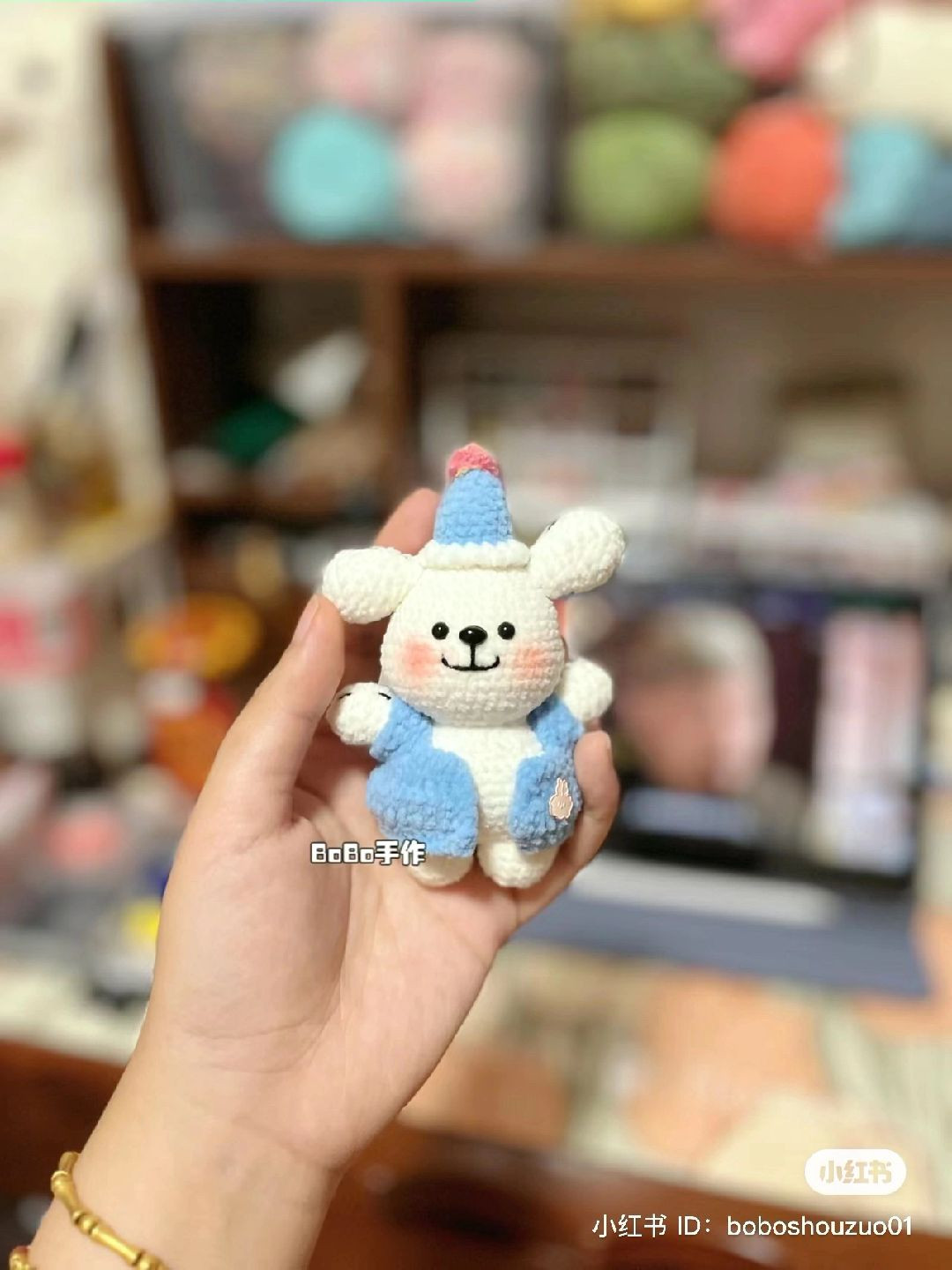 Crochet Pattern for Cute Amigurumi Puppy with Hat and Clothes