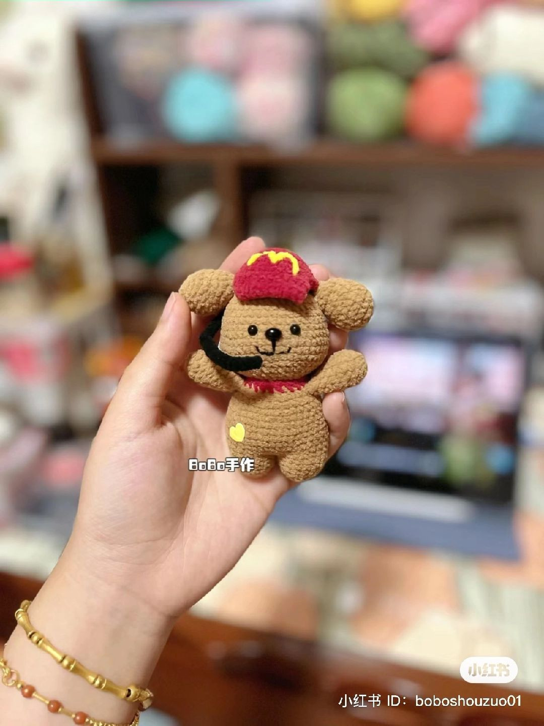 Crochet Pattern for Cute Amigurumi Puppy with Hat and Clothes