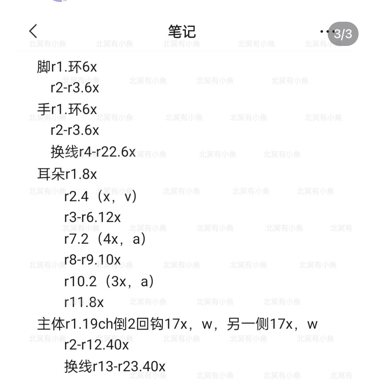 Crochet Pattern for Cute Bunny Keychain with Chart