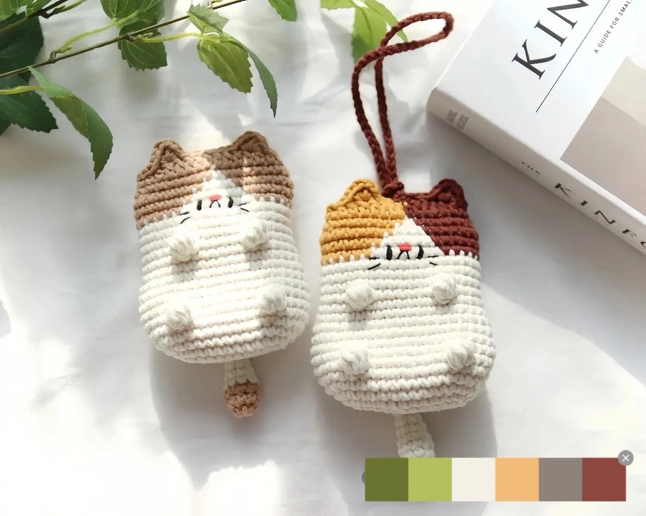 Crochet Pattern for Cute Cat Ear Coin Purse