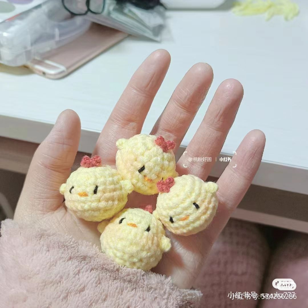 Crochet Pattern for Cute Chick and Pink Duck Amigurumi Dolls