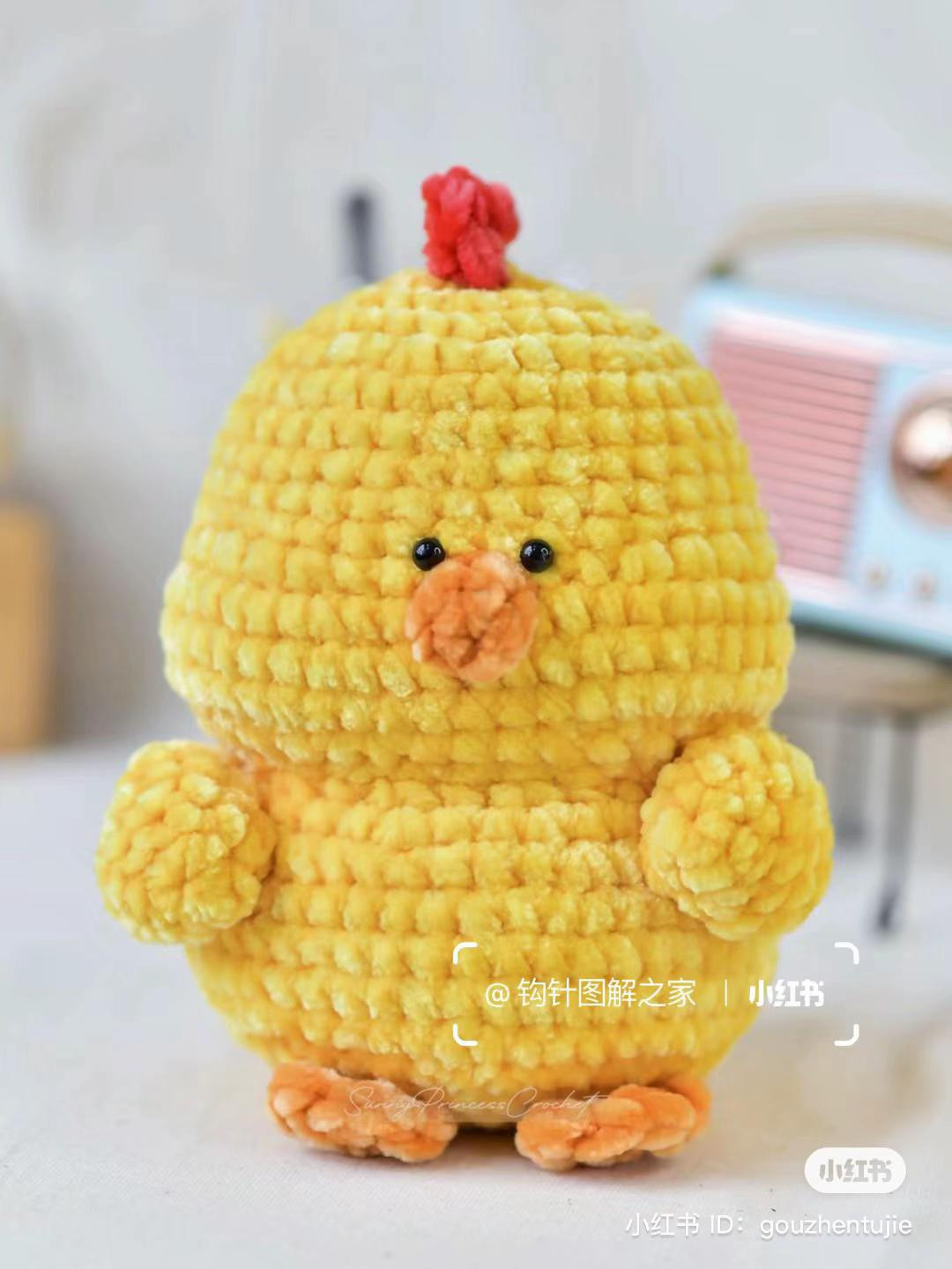 Crochet Pattern for Cute Chubby Chicken and Duck Amigurumi Dolls