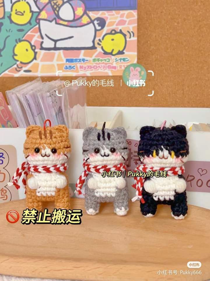 Crochet Pattern for Cute Clenched Fist Cat Amigurumi Doll