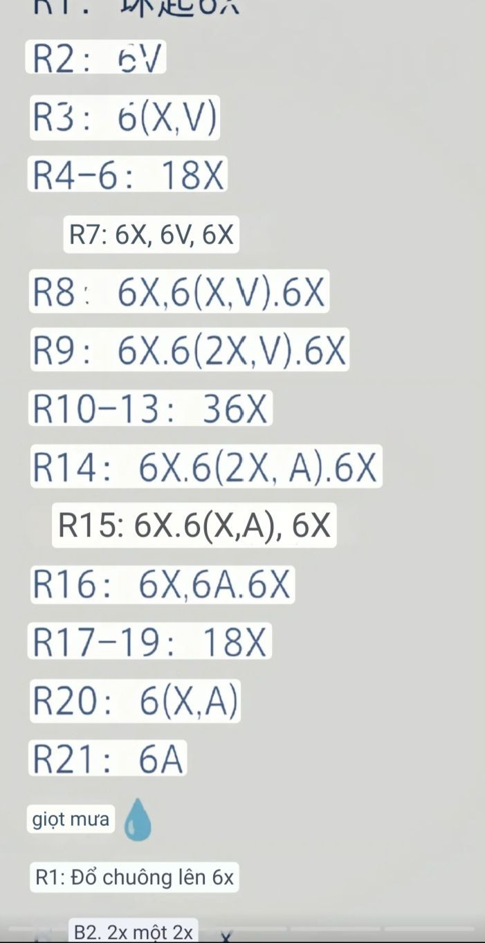 Crochet Pattern for Cute Cloud Amigurumi Keychain