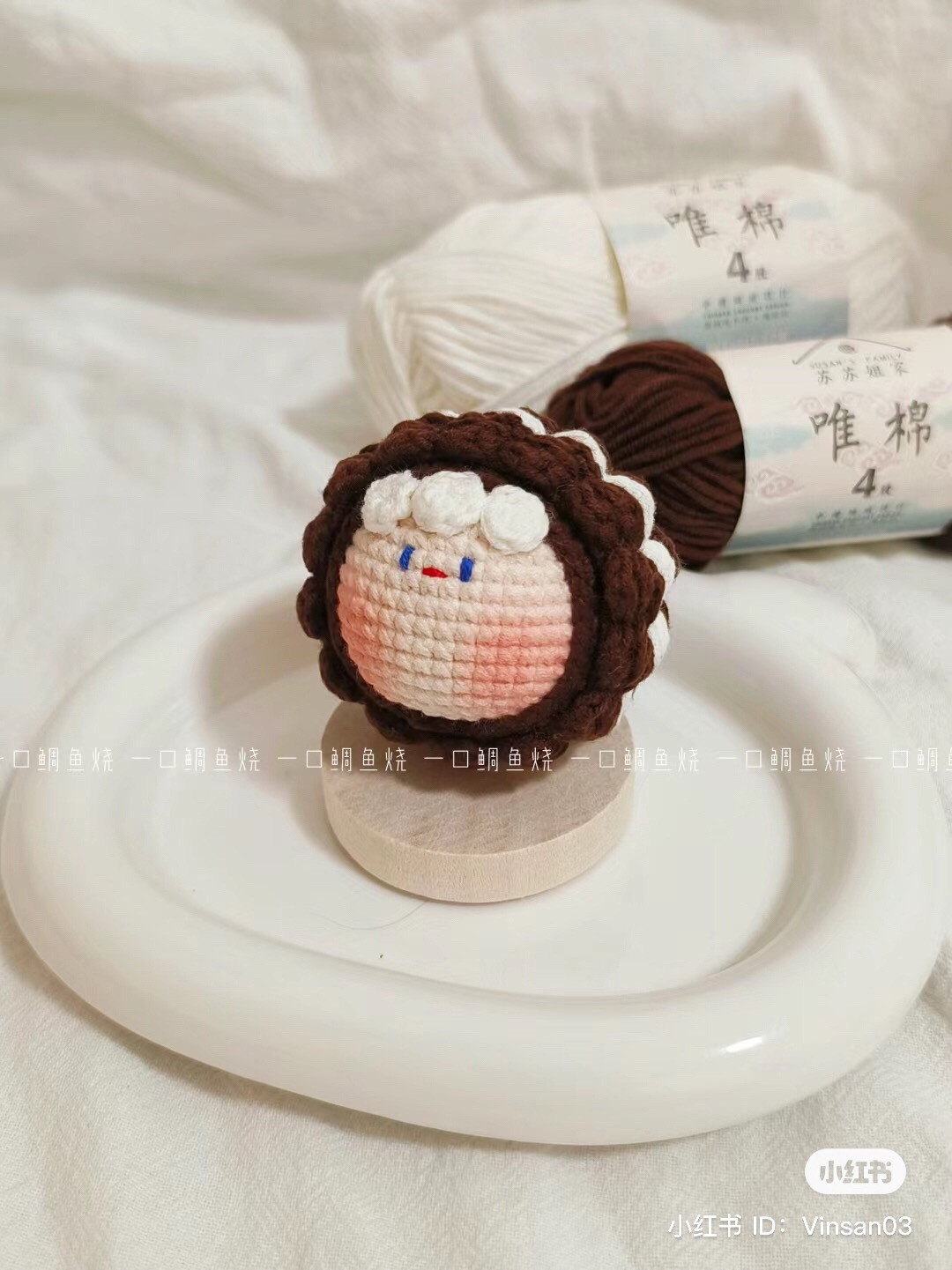 Crochet Pattern for Cute Cookie Bun Doll
