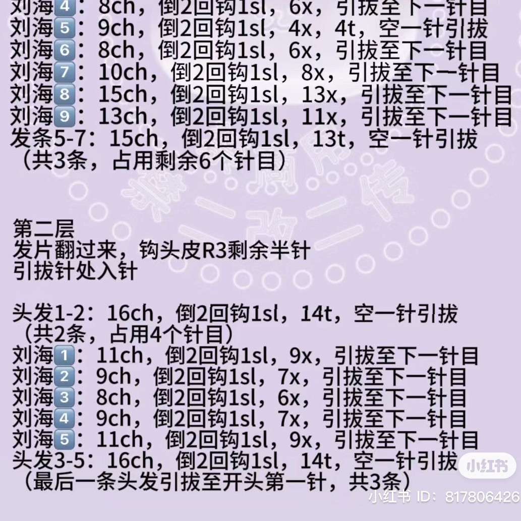 Crochet Pattern for Cute Deer Girl Head with Orange Hair and Antlers