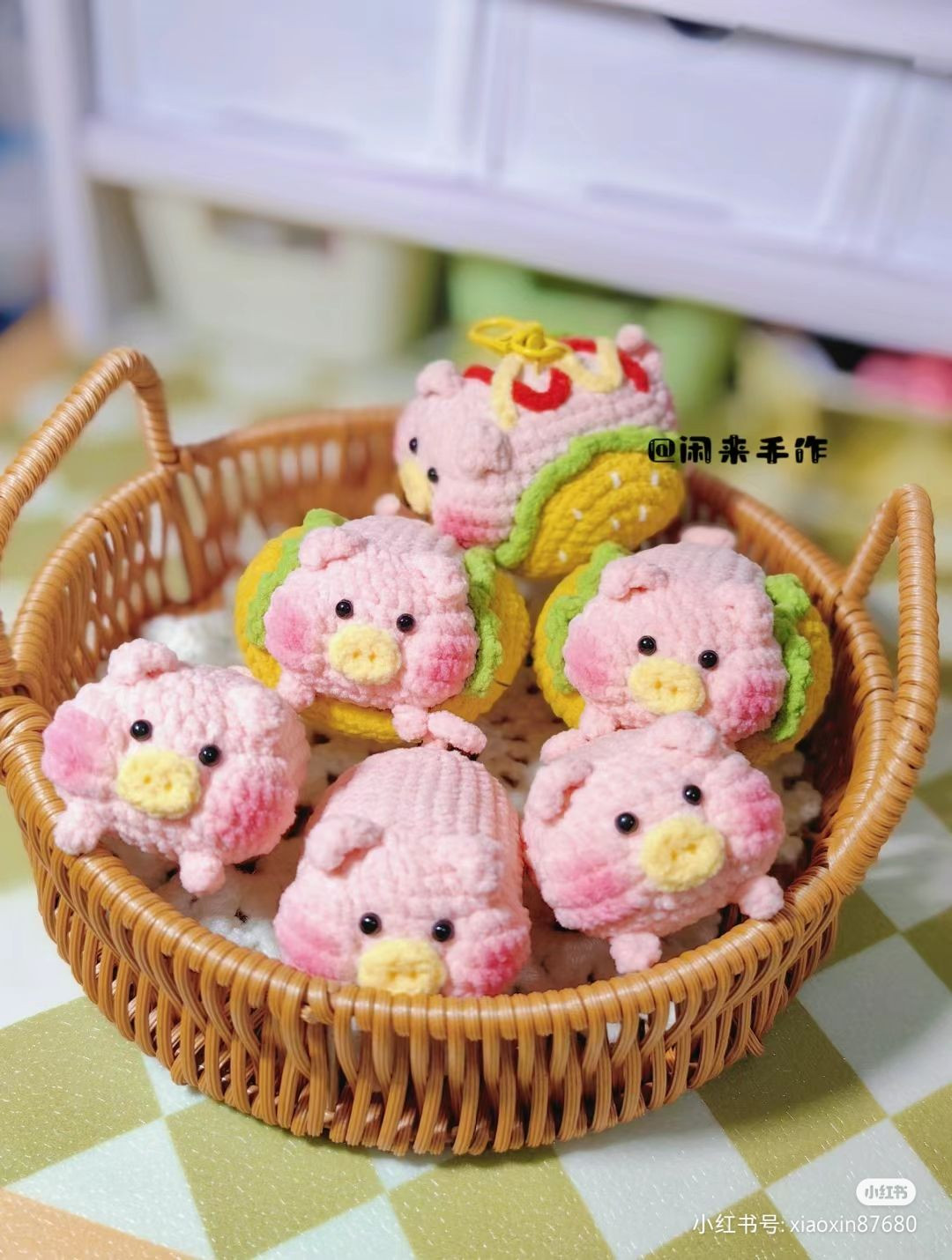 Crochet Pattern for Cute Hot Dog Pig Amigurumi Doll