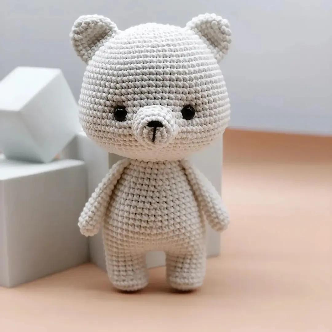 Crochet Pattern for Cute Little Bear Amigurumi with Detailed Instructions