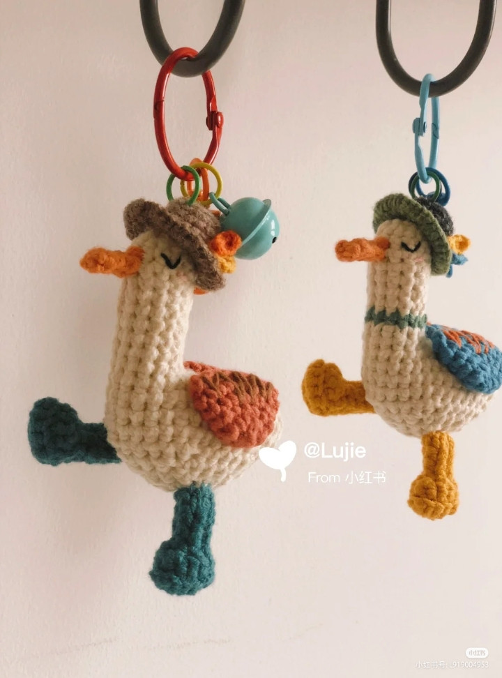 Crochet Pattern for Cute Mallard Duck Keychain