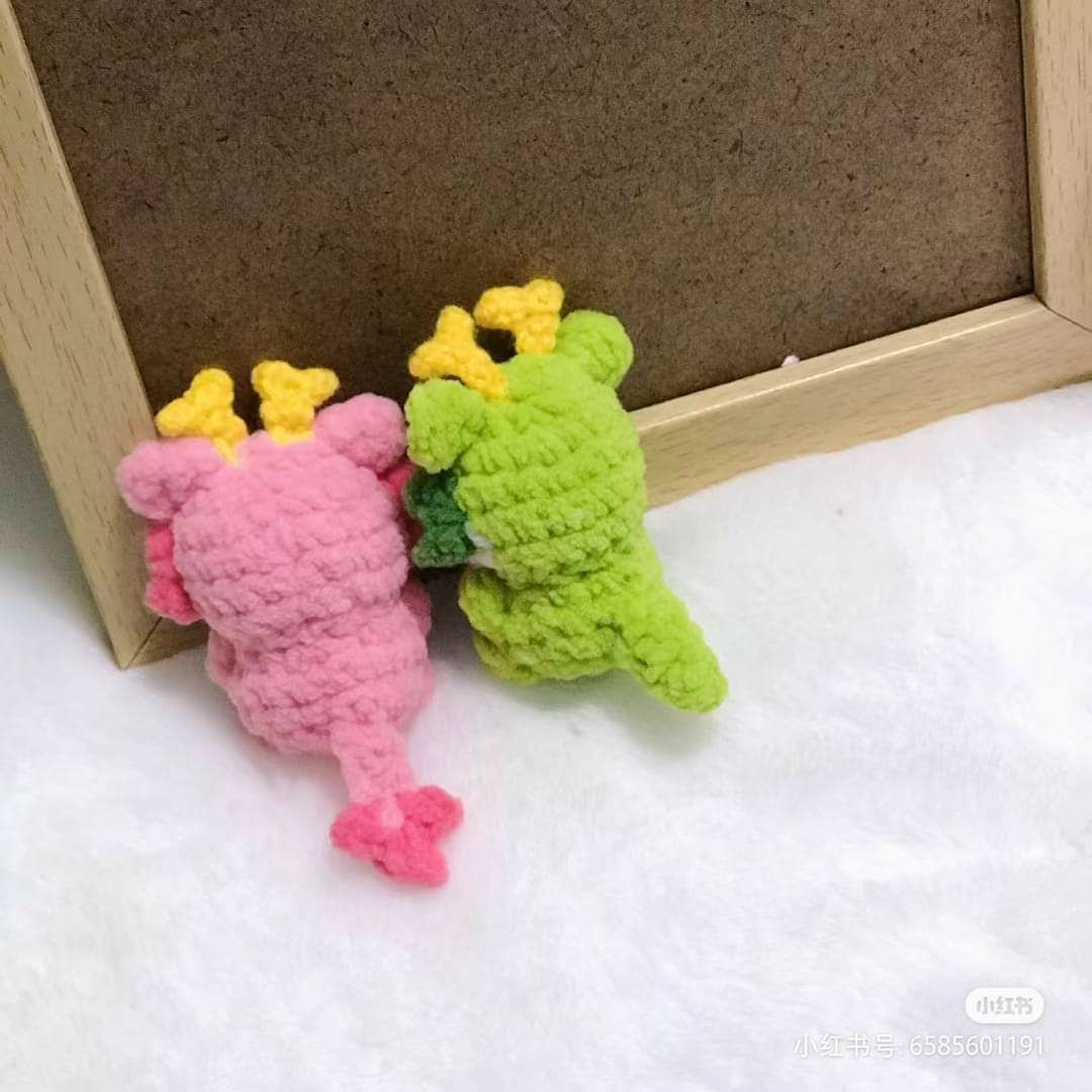 Crochet Pattern for Cute Mini Dragon Amigurumi Doll