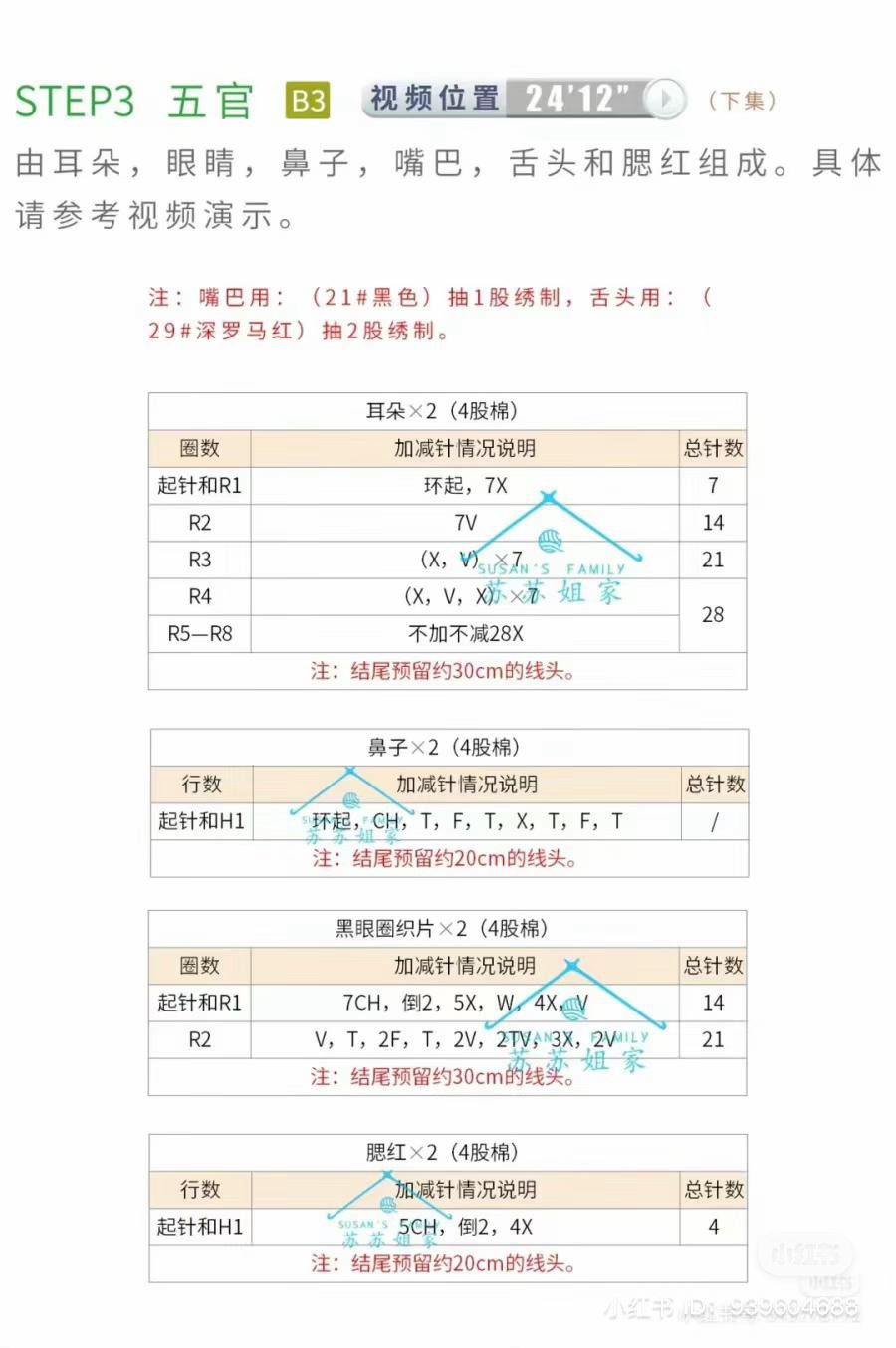 Crochet Pattern for Cute Panda and Bear Backpacks with Detailed Instructions