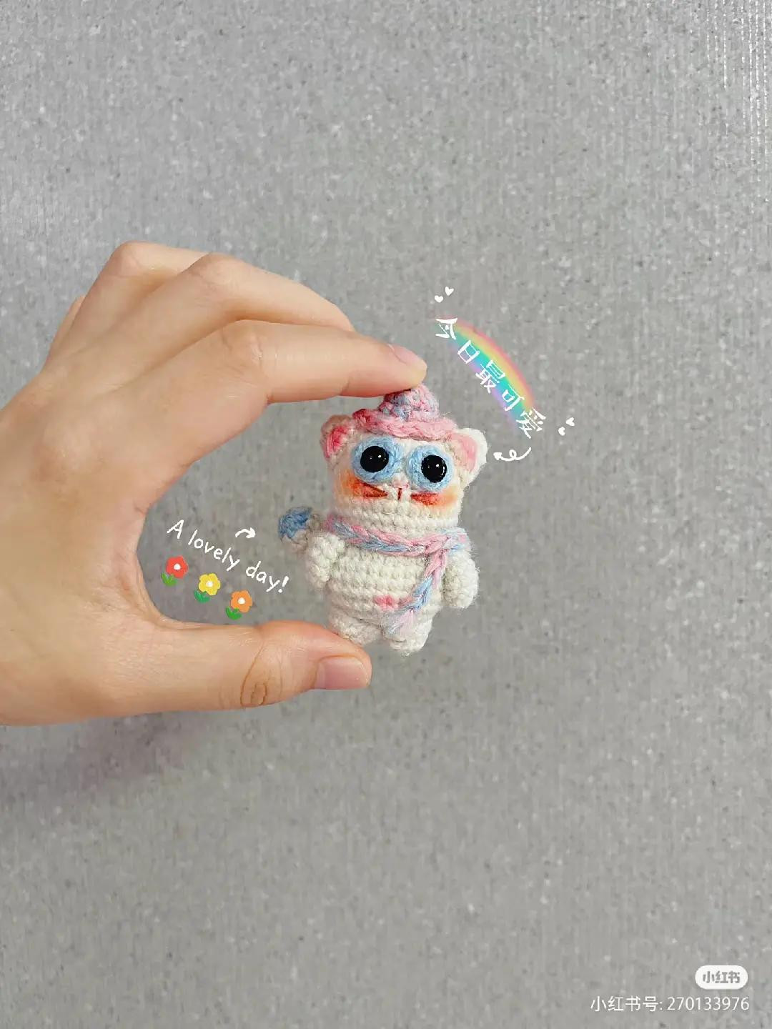 Crochet Pattern for Cute Purple Unicorn Amigurumi Doll with White Body and Blue Eyes