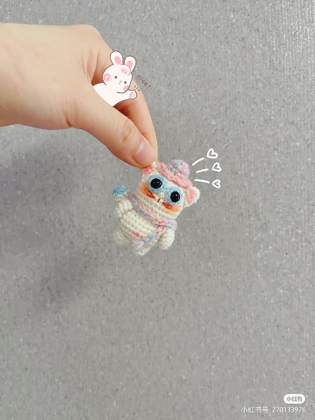 Crochet Pattern for Cute Purple Unicorn Amigurumi Doll with White Body and Blue Eyes