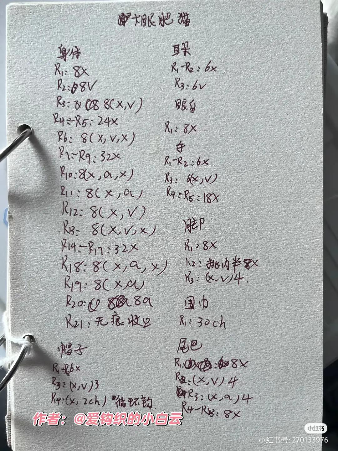 Crochet Pattern for Cute Purple Unicorn Amigurumi Doll with White Body and Blue Eyes