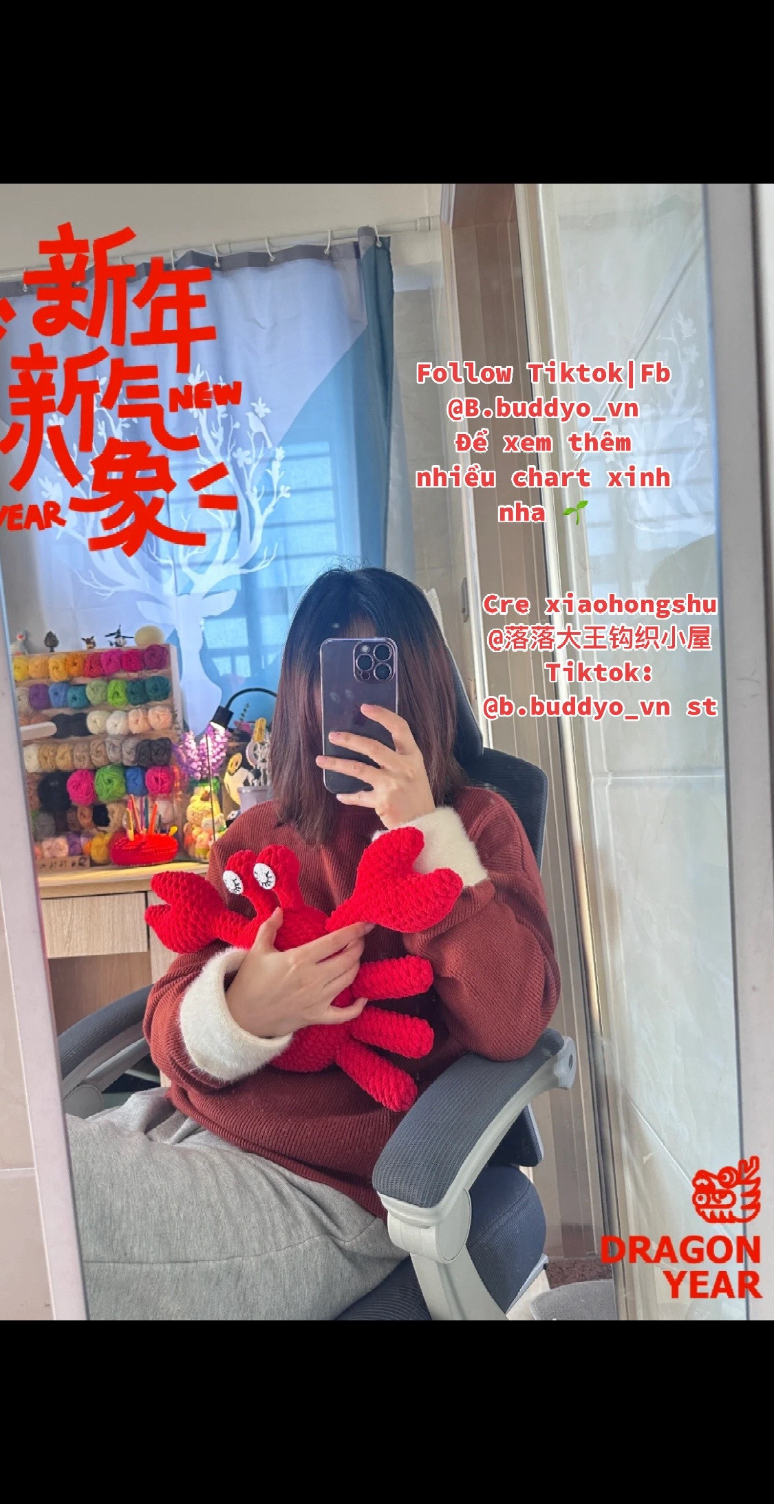 Crochet Pattern for Cute Red Plush Crab Doll