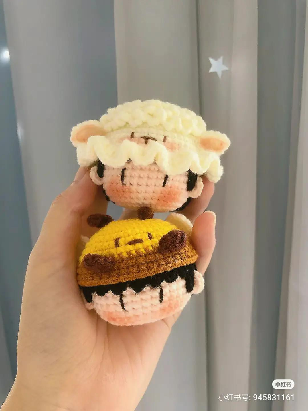 Crochet Pattern for Cute Sheep and Bee Headgear Hats