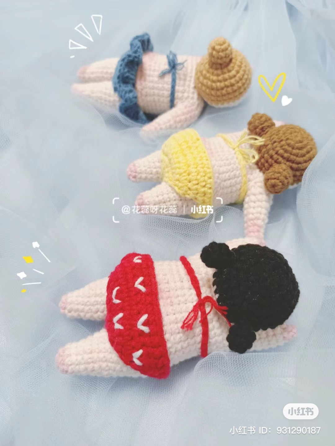 Crochet Pattern for Cute Swimming Doll Amigurumi with Bikini