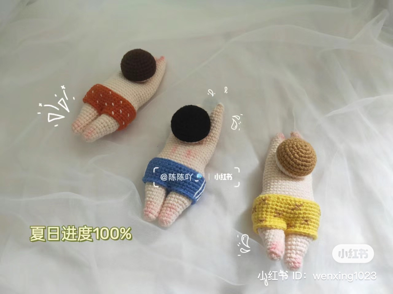 Crochet Pattern for Cute Swimming Doll Amigurumi with Bikini